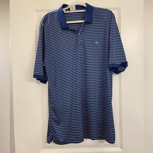 Brooks brothers blue stripe shirt sleeve polo